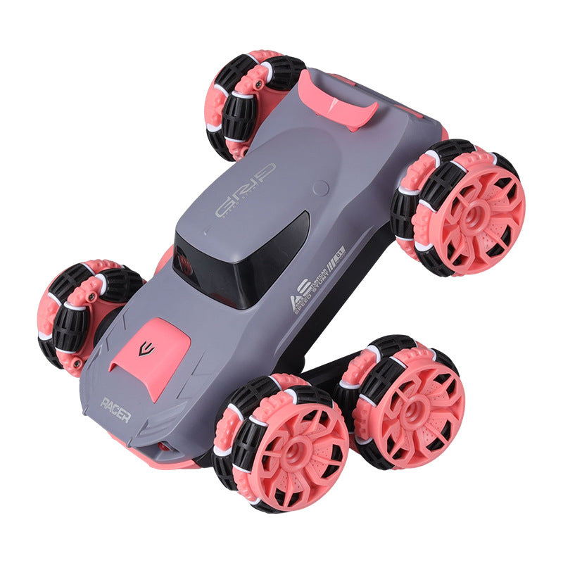 Remote Control Six-Wheel Swing Arm Stunt Car High-Speed Four-Wheel Drive Drift Off-Road Climbing Boys Rotating Deformation Remote Control Car