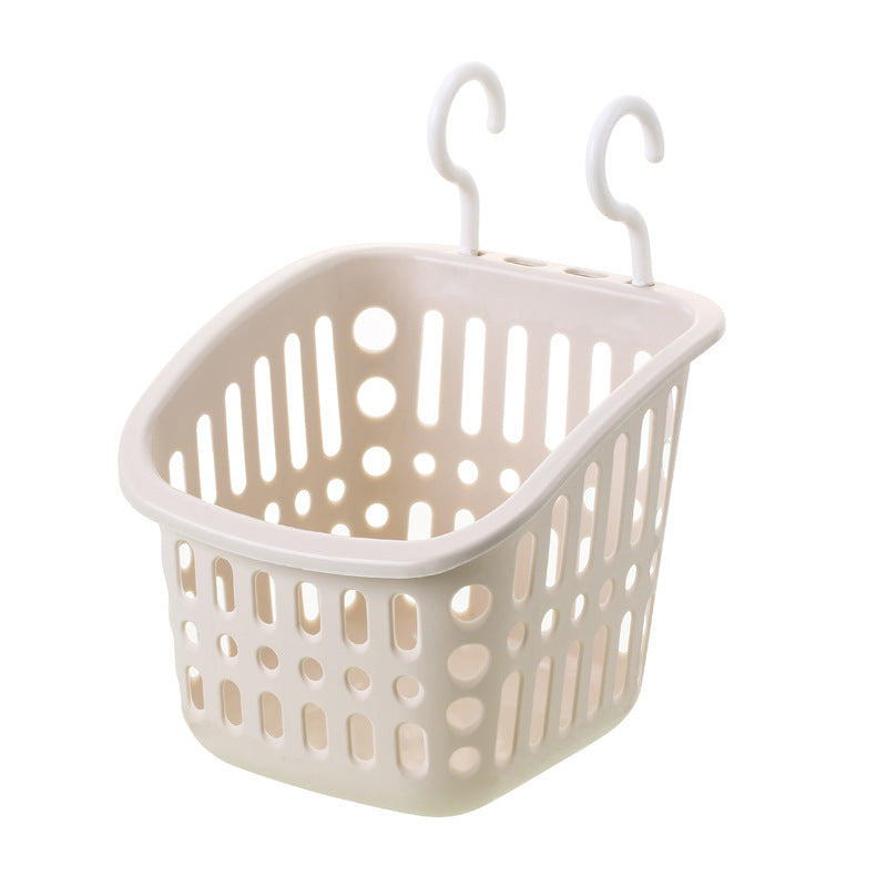 Household Hook Storage Basket Kitchen Hanging Basket Bathroom Bathroom Cosmetics Storage Basket Plastic Basket Storage Basket