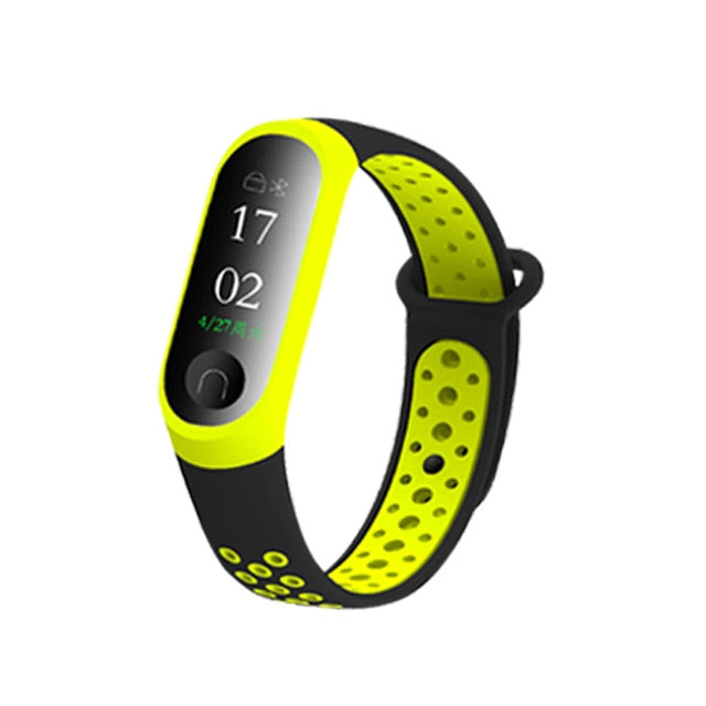 Newest Millet Silica Bracelet 3 4 Wristband Smart Sports Bracelet Replacement For Xiaomi Mi band 3 4 Wristband Fitness Watch