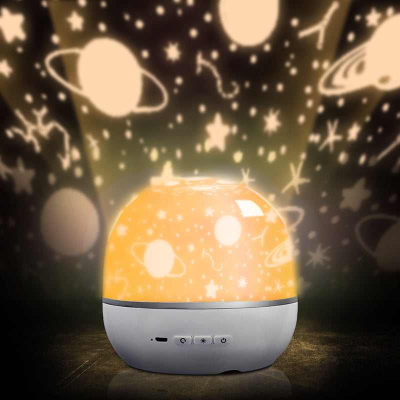 Creative star projection lamp bedroom atmosphere night light APP smart remote control MP3 player