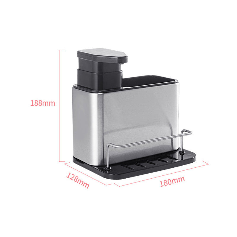 Kitchen Dishwasher Storage Rack Detergent Soap Dispenser