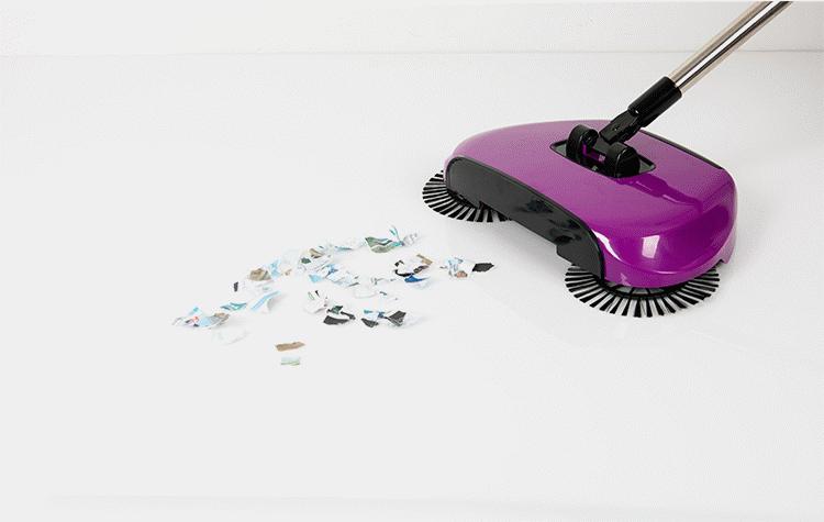 Stainless Steel Sweeping Machine Push Type Magic Broom Dustpan Handle Household Vacuum Cleaner