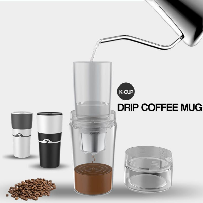 Portable Drip Coffee Maker French Presses Travel Mug Outdoor Office Moka Pots Cup