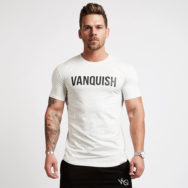 Sport T Shirt Men Cotton Dry Fit Gym Training T-shirt