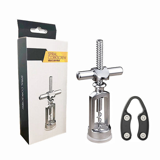 Creative Screw Corkscrew Cross Corkscrew Red Wine Corkscrew Labor-Saving And Other Stainless Steel Wine Utensils