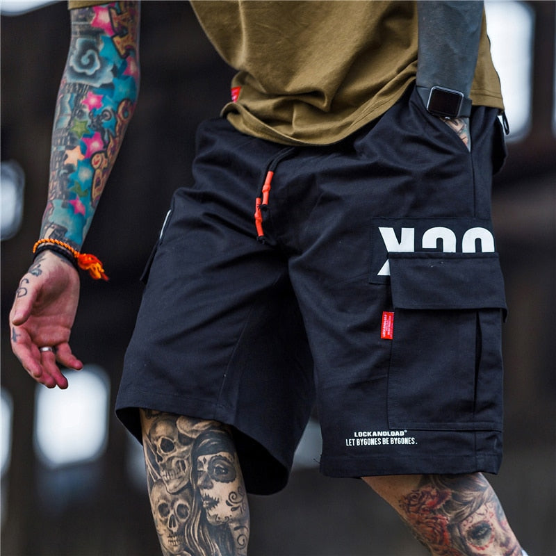 Aelfric Eden Cargo Shorts Men Hip Hop Summer Streetwear Letter Print Camouflage Print 2019 New Fashion Knee Length Short Joggers