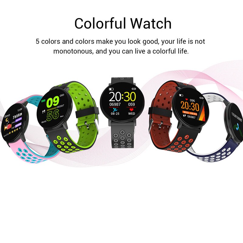 Fitness Bracelet 1.3'' Screen Smart Bracelet Blood Pressure Heart Rate Monitor Fitness Tracker Waterproof Ip67 Smart Band Watch