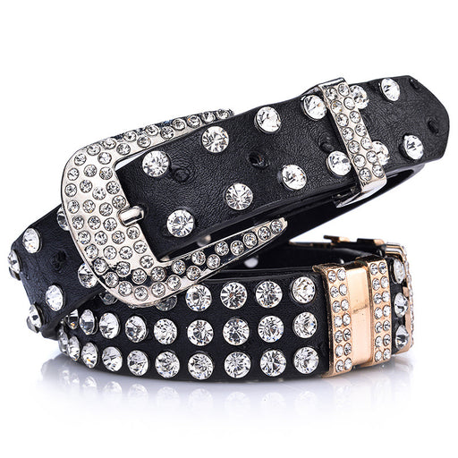 Decorative Fashion Wide Rhinestone Full Diamond Belt