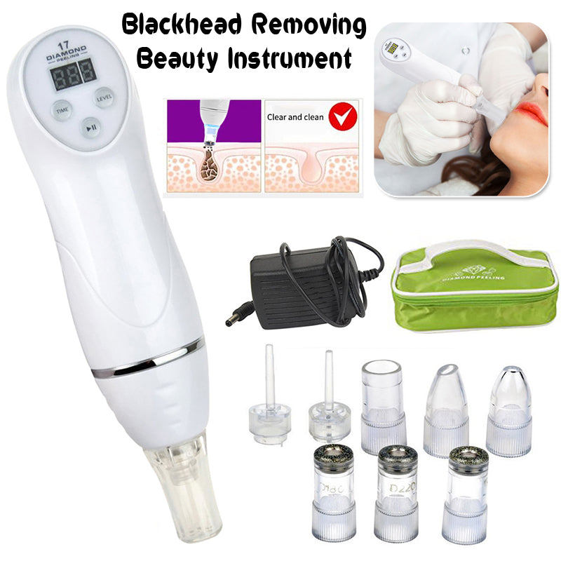 Portable Digital Microdermabrasion Diamond Dermabrasion Pen Vacuum Massage Skin Peeling Beauty Equipment