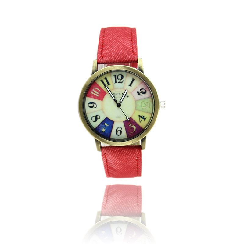 American Vintage Harajuku Graffiti Denim Watch