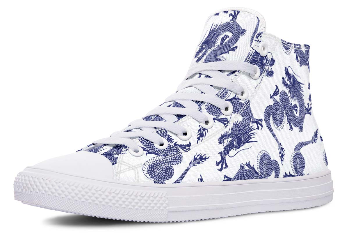 Printed Couple High-top Canvas Shoes