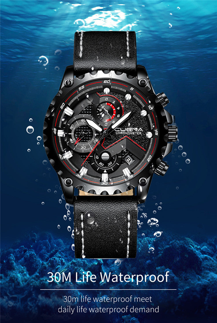 Men's Waterproof Quartz Watch Business Fashion