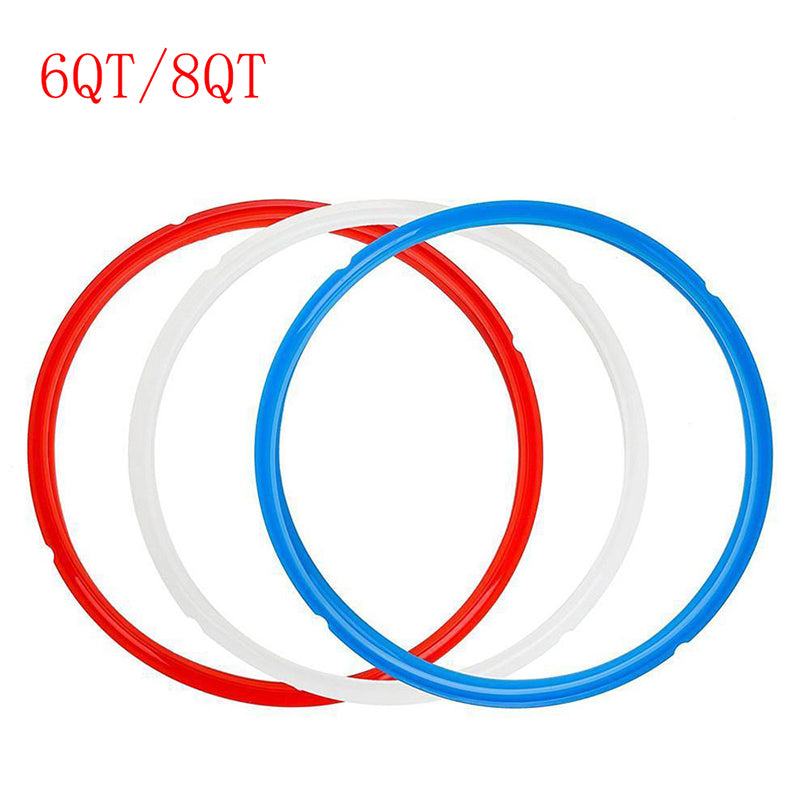 3pcs New Silicone Seal Rings Gasket For Instant Pot Blue Red White IPDUO60 IPLUX60 IPDUO50 IPLUX50 Smart60