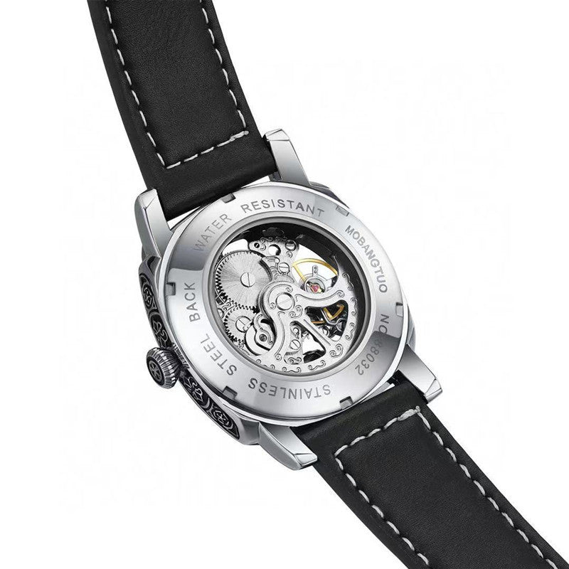 Men's Automatic Luminous Carved Mechanical Watch