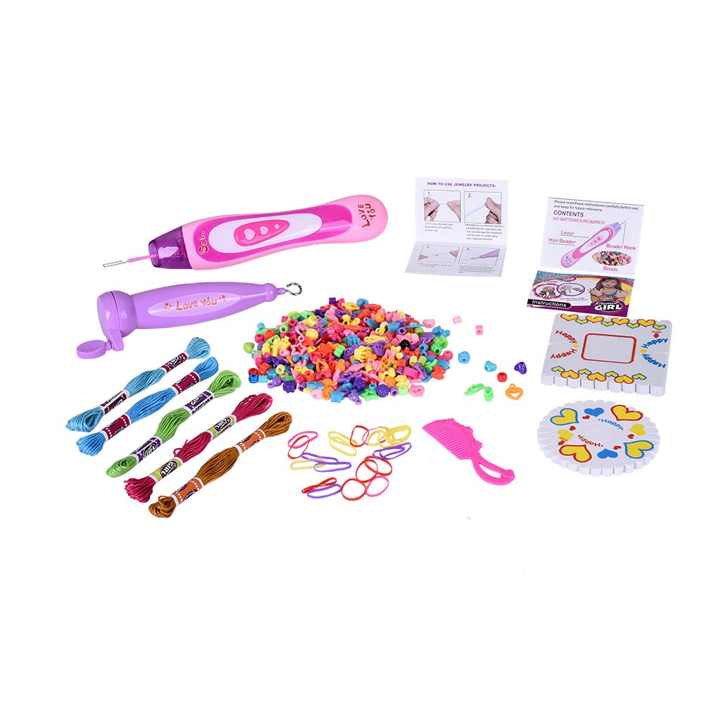 Party Favors For Kids-3 In 1Fashion Handicraft And Bracelets Making Kit For Girl