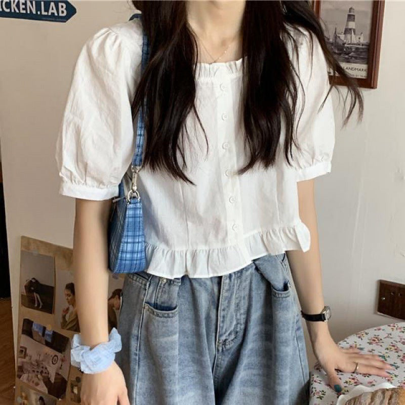 White Shirt Women"s Summer Summer New Design Sense