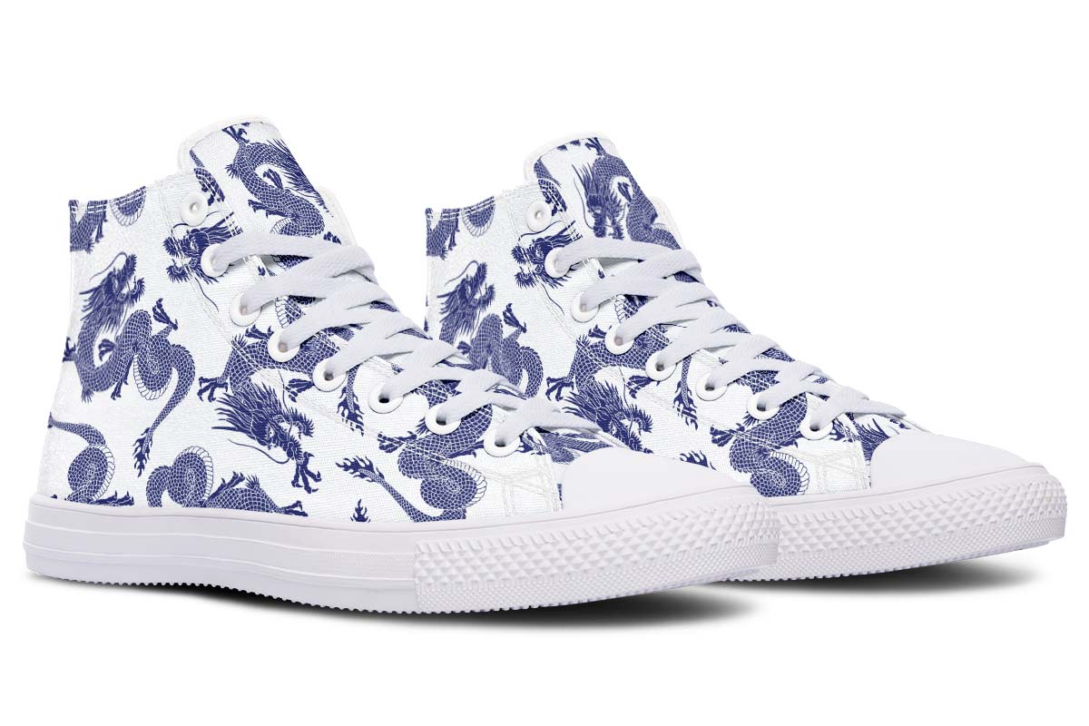 Printed Couple High-top Canvas Shoes