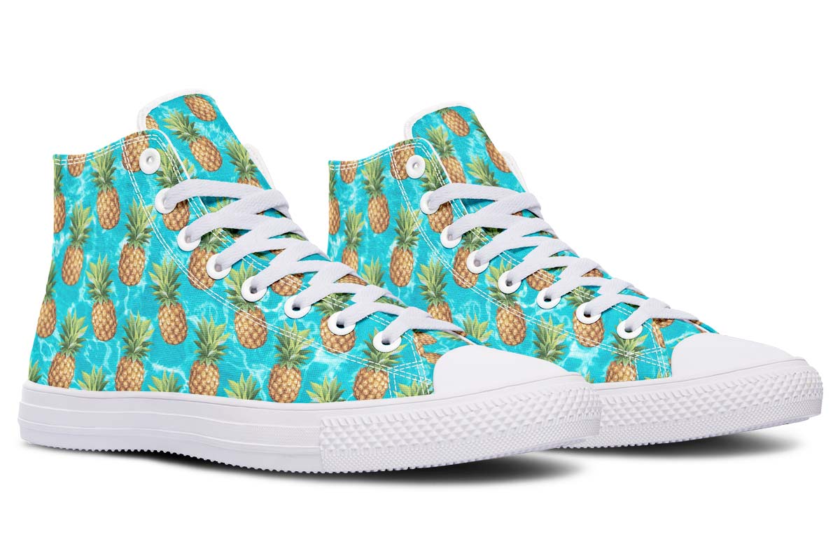 Printed Couple High-top Canvas Shoes