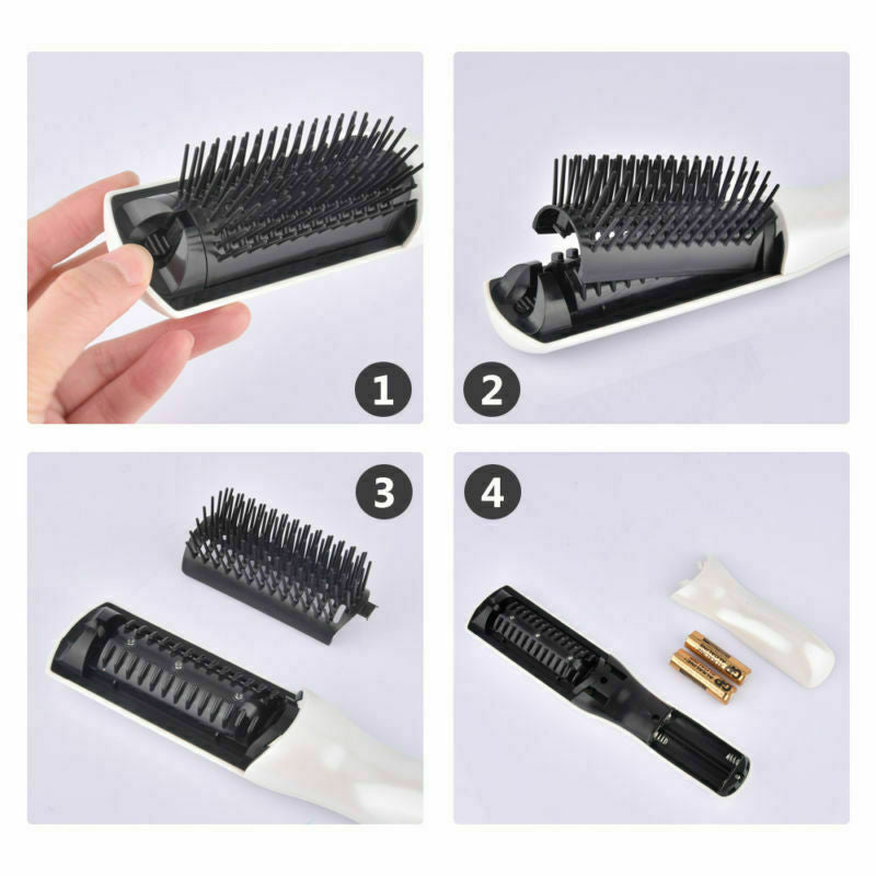 Electric Laser Infrared Anti Hair Loss Comb Vibration Scalp Massager Hair Brush Hair Scalp Massage Comb Hairbrush Bristle Nylon Women Wet Dry Curly Detangle Hair Brush Salon Hairdressing