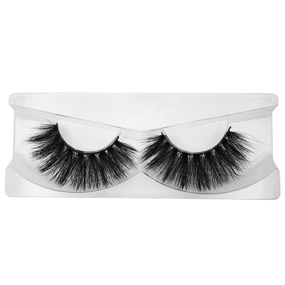 Natural Cross Long 100% Real 3D Fur Eye Lashes Extension False Eyelashes