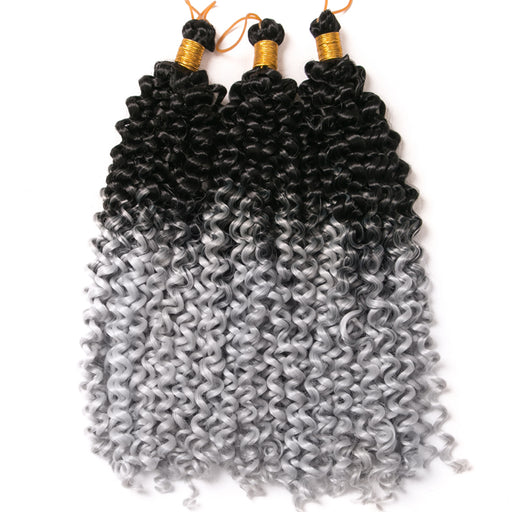 Chemical Fiber Water Wavy Curly Hair Bicolor Gradual Change Dirty Braid