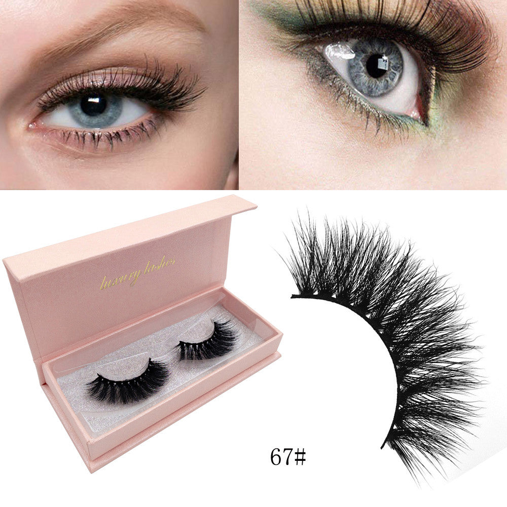 Natural False Eyelashes 3d Mink Lashes Volume Soft Lashes Long Extension C