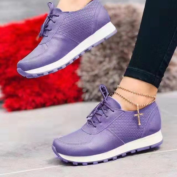 Casual Running Sneakers For Women With Flat Bottom