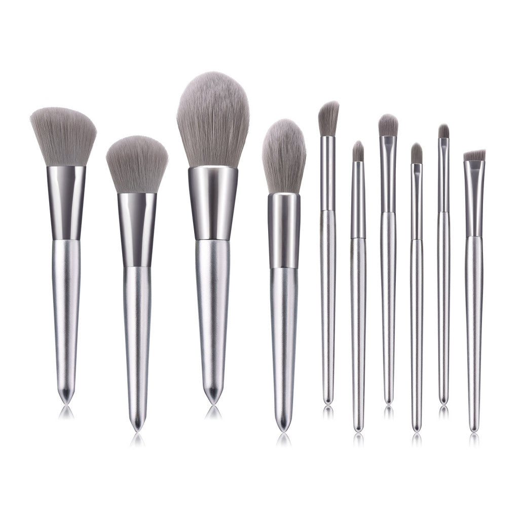 10Pcs Luxury Makeup Brushes Set For Foundation Blending Powder Cream Concealer