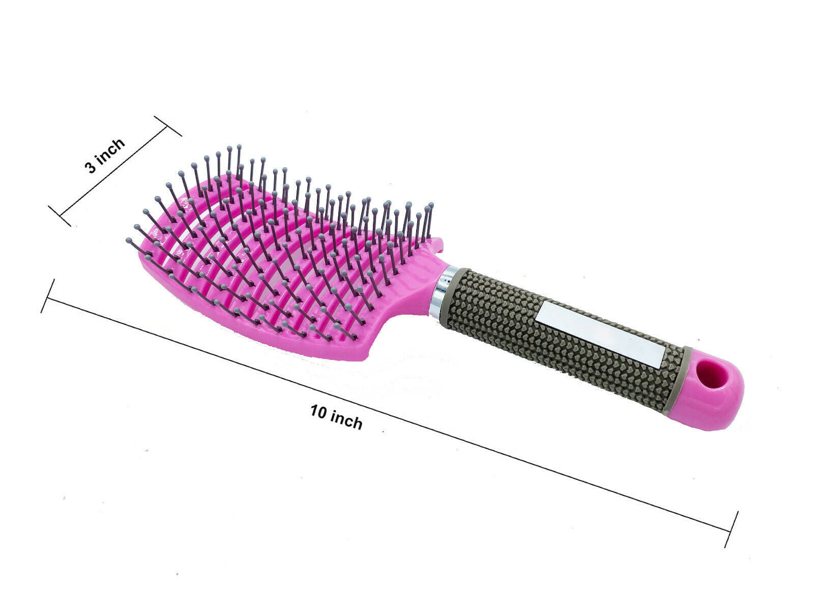 Hair Scalp Massage Brush Anti Static Curved Vented Styling Detangling Brushes Hair Scalp Massage Comb Hairbrush Bristle Nylon Women Wet Curly Detangle Hair Brush For Salon Hairdressing Stylin