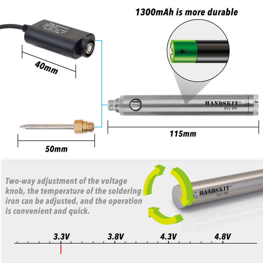 Portable Mini USB Interface Welding Pen Welding Repair Tool