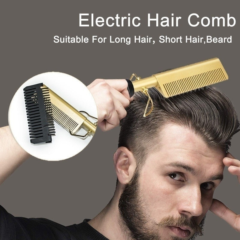 Hair Straightener Brush Comb