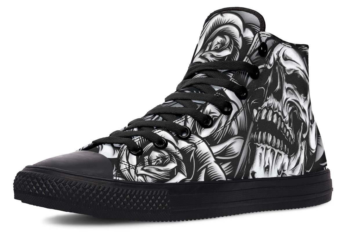 Printed Couple High-top Canvas Shoes