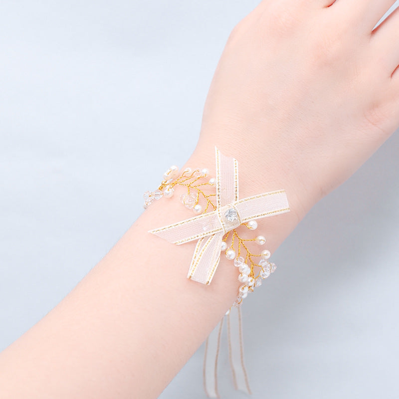 Super Fairy Sisters Children's Hand Flower Beautiful Bride Wedding Korean Style Sen Bracelet