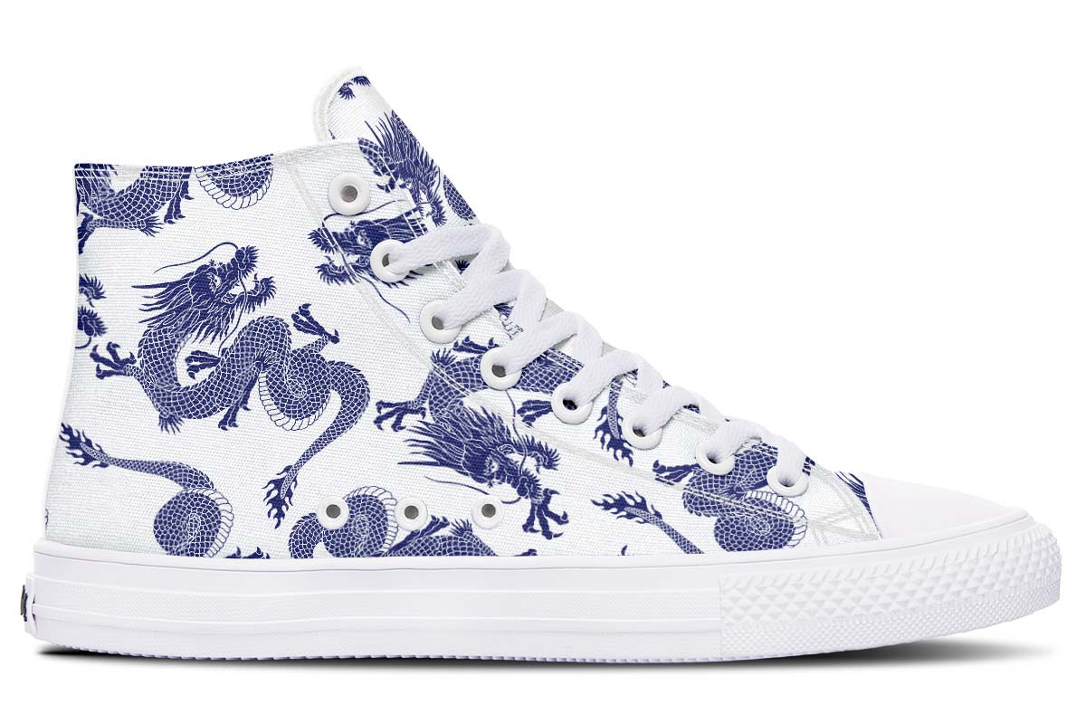 Printed Couple High-top Canvas Shoes