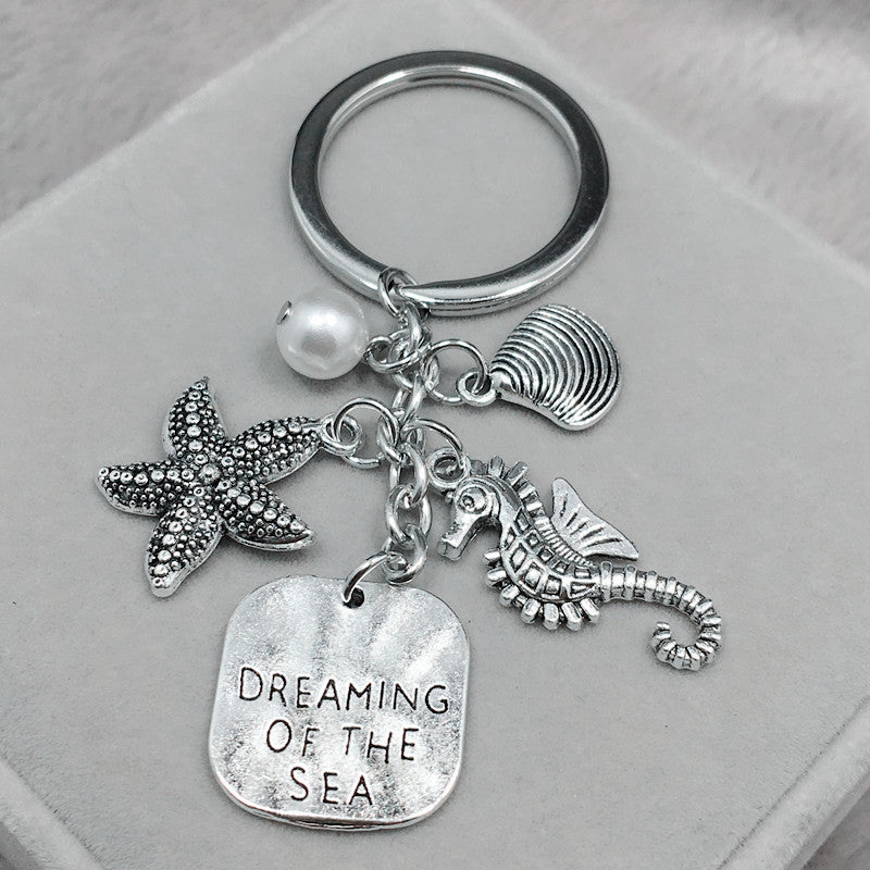 Ocean Dream Keychain Shell Pearl SEA