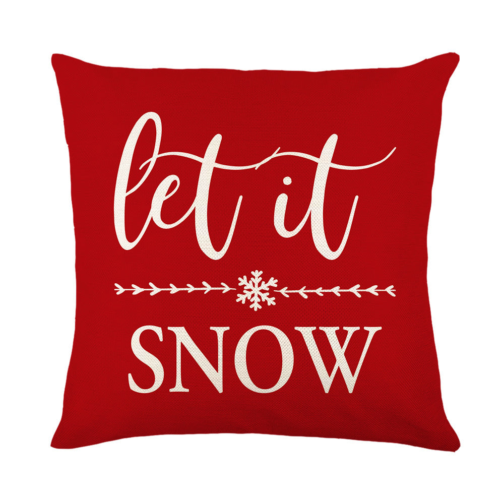 Christmas Pillow Cover Festive Linen