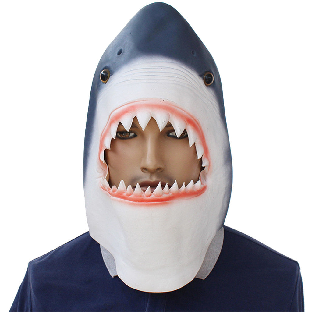 Christmas Halloween Latex Animal Head Mask Shark  For All Occasions