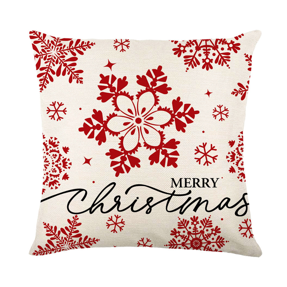 Christmas Pillow Cover Festive Linen