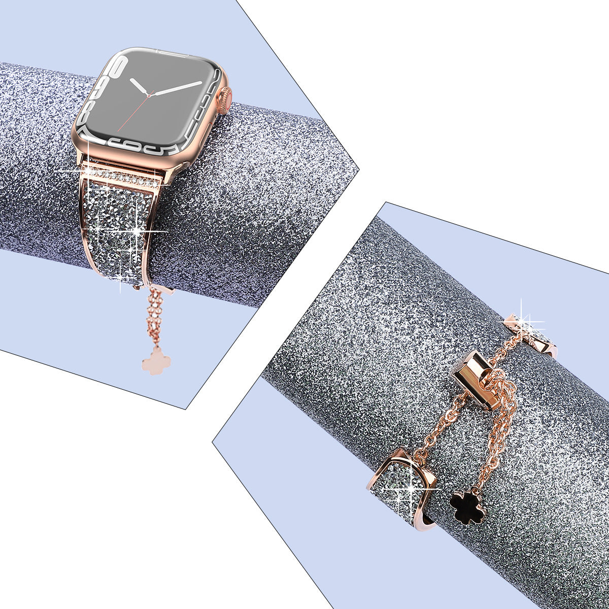 Simple And Creative Metal Diamond Strap