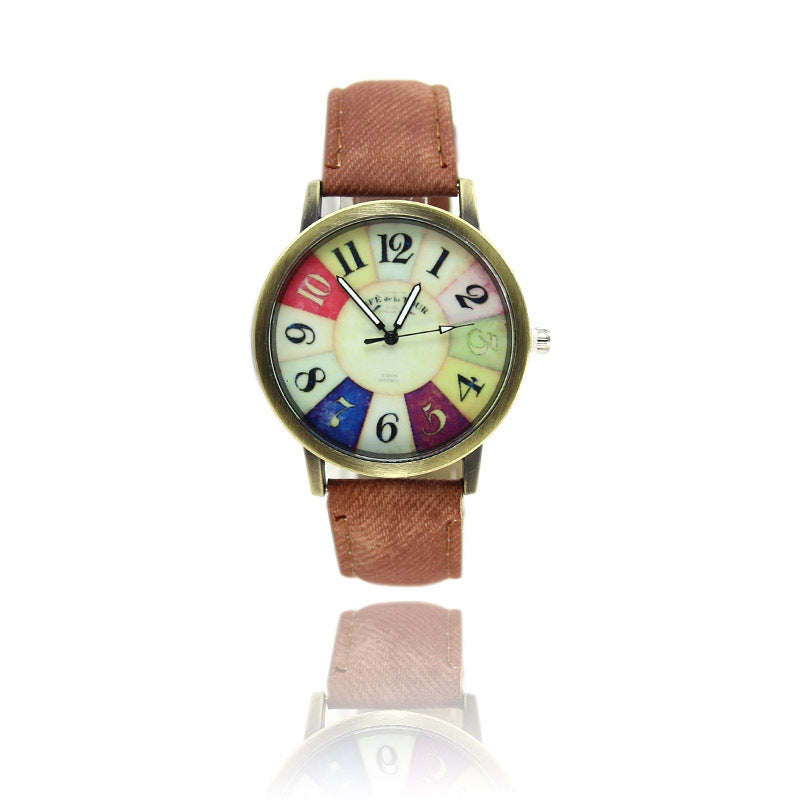 American Vintage Harajuku Graffiti Denim Watch