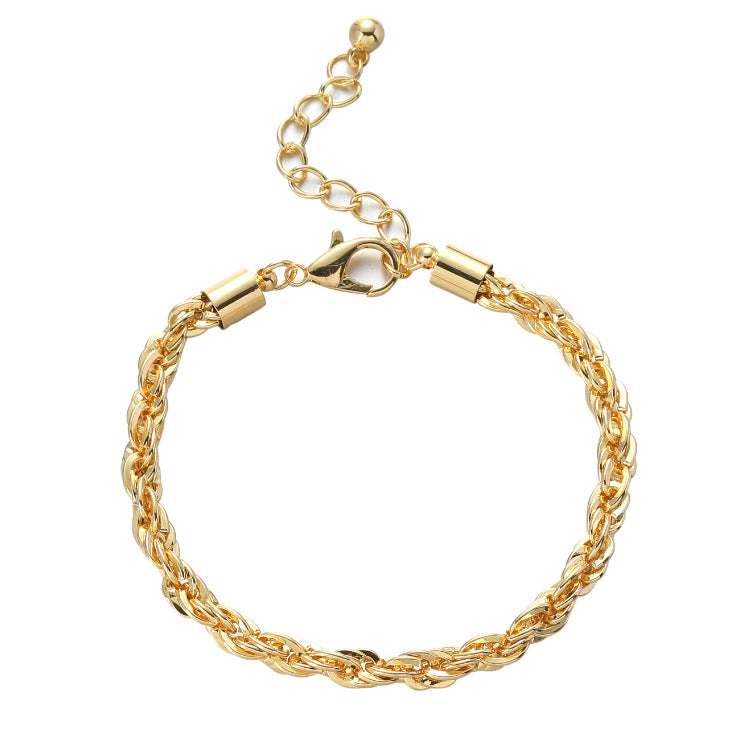 Twist Chain Alloy Jewelry Summer New Fine Texture Women's Bracelet