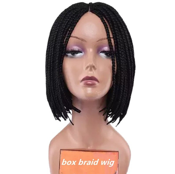 Wigs For Ladies Short Hair, Medium-differentiated Fiber Headgear