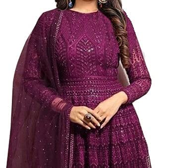 Women Georgette Semi Stitched Anarkali GowN