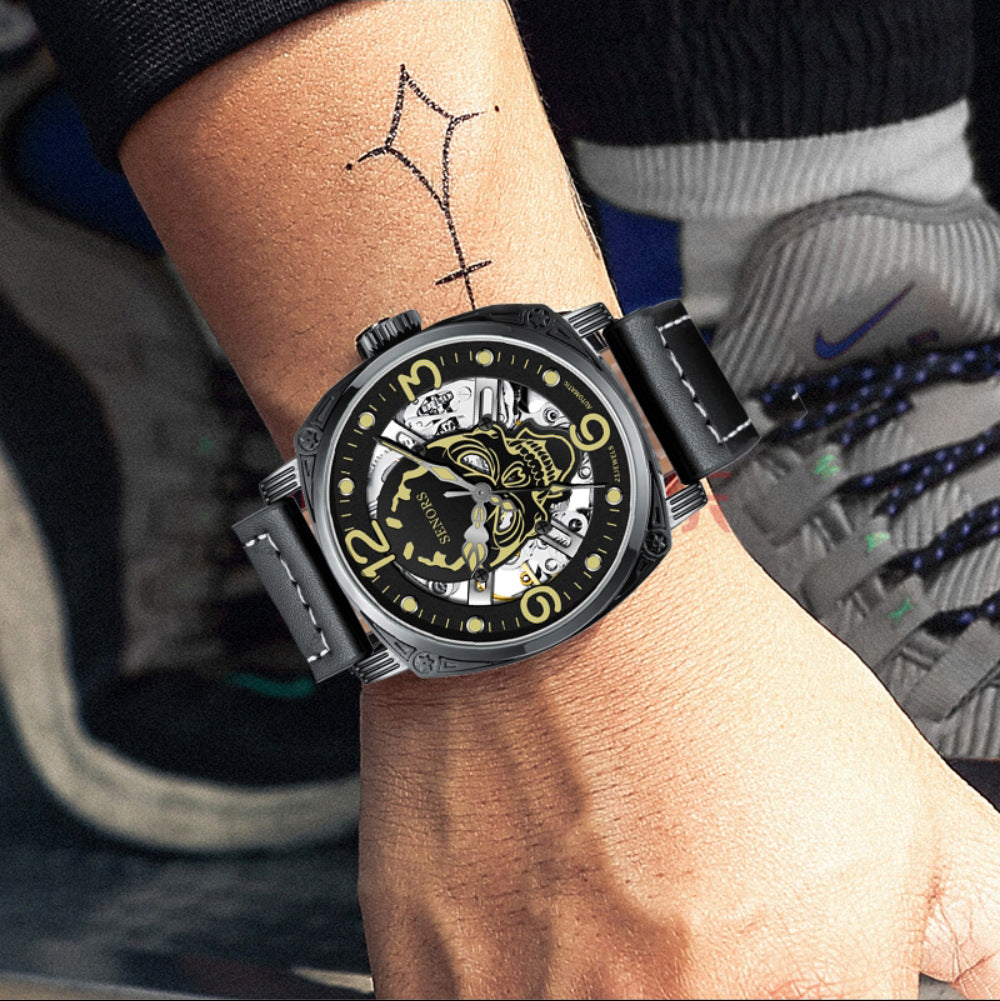 Upgraded Super Luminous Skull Mechanical Watch