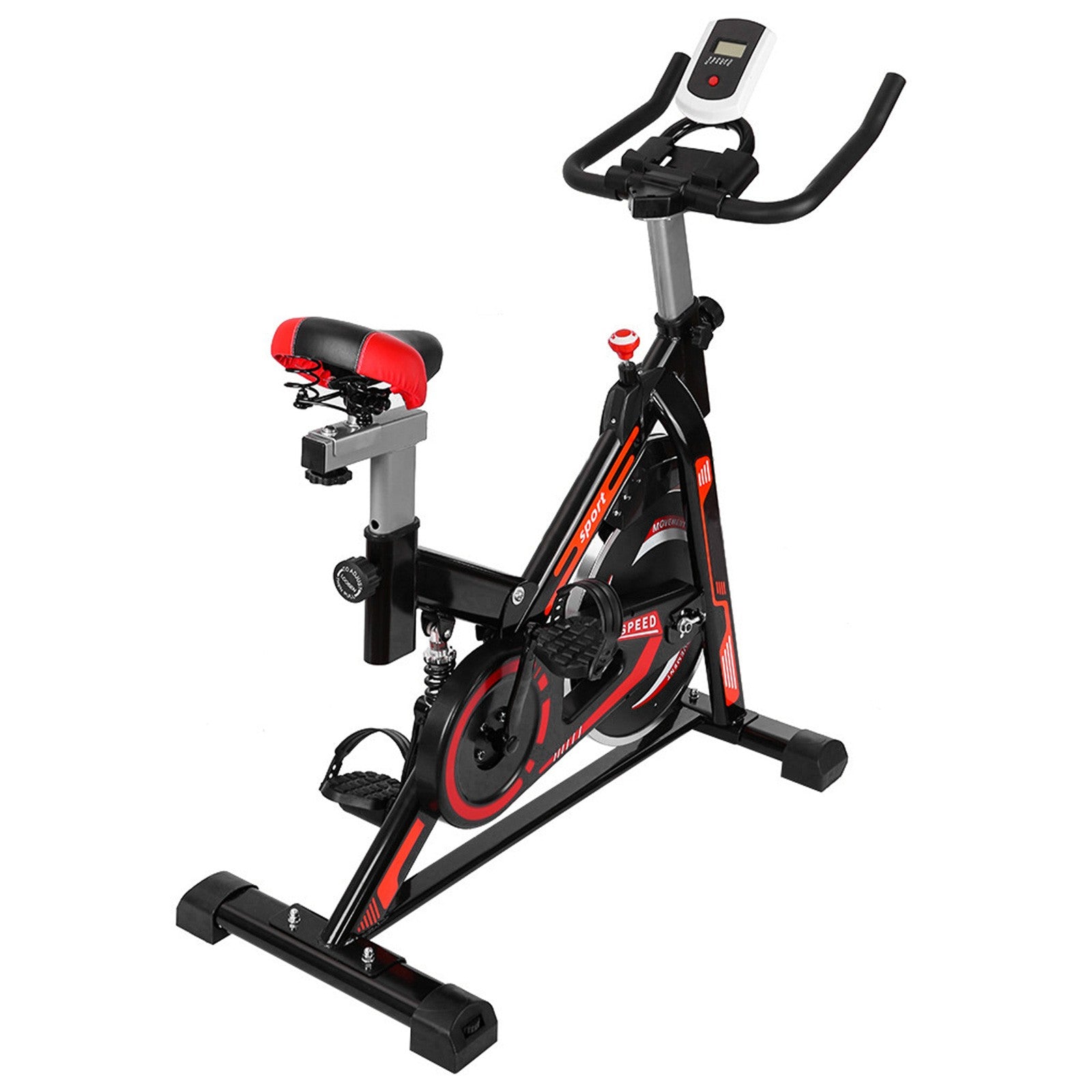 Indoor Cycling Bike With Shock Absorption System Stationary Professional Exercise Sport Bike