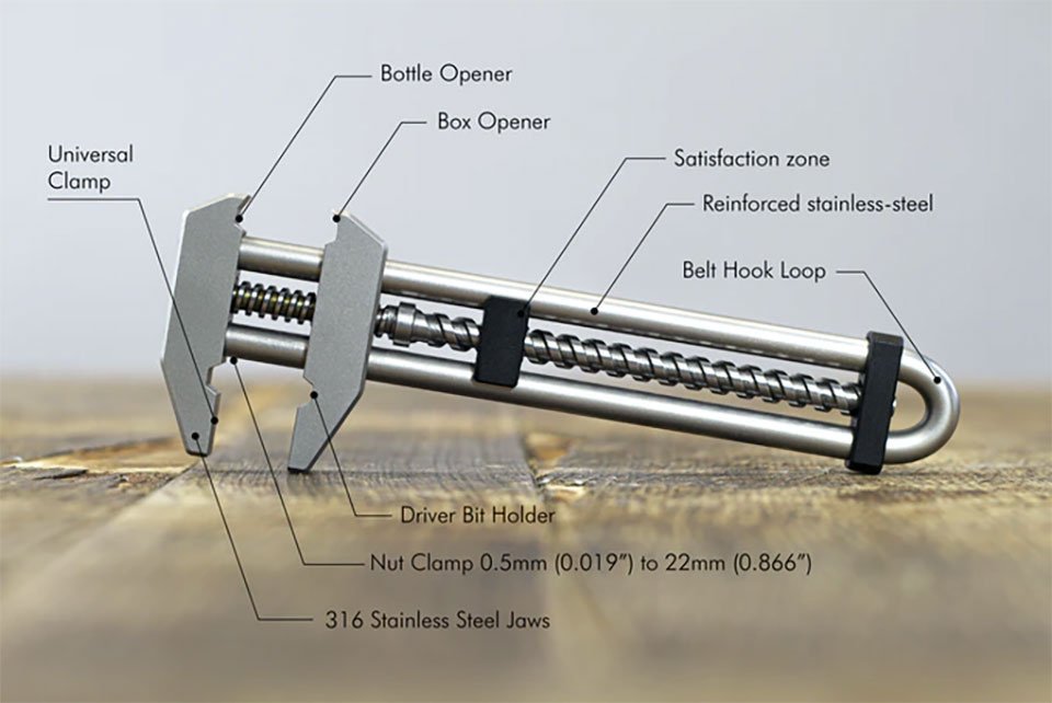 New Multifunctional Adjustable Hardware Wrench Tool