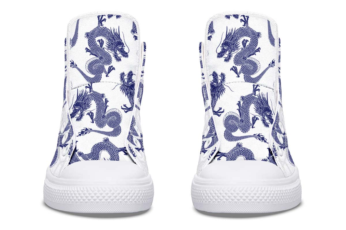 Printed Couple High-top Canvas Shoes