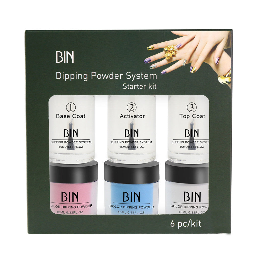 Nails Dip Powder Set Acrylic Liquid Dipping System Without Lamp Cure Natural Dry