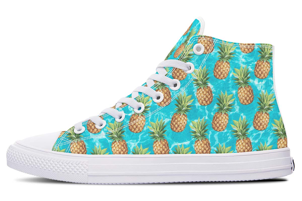 Printed Couple High-top Canvas Shoes