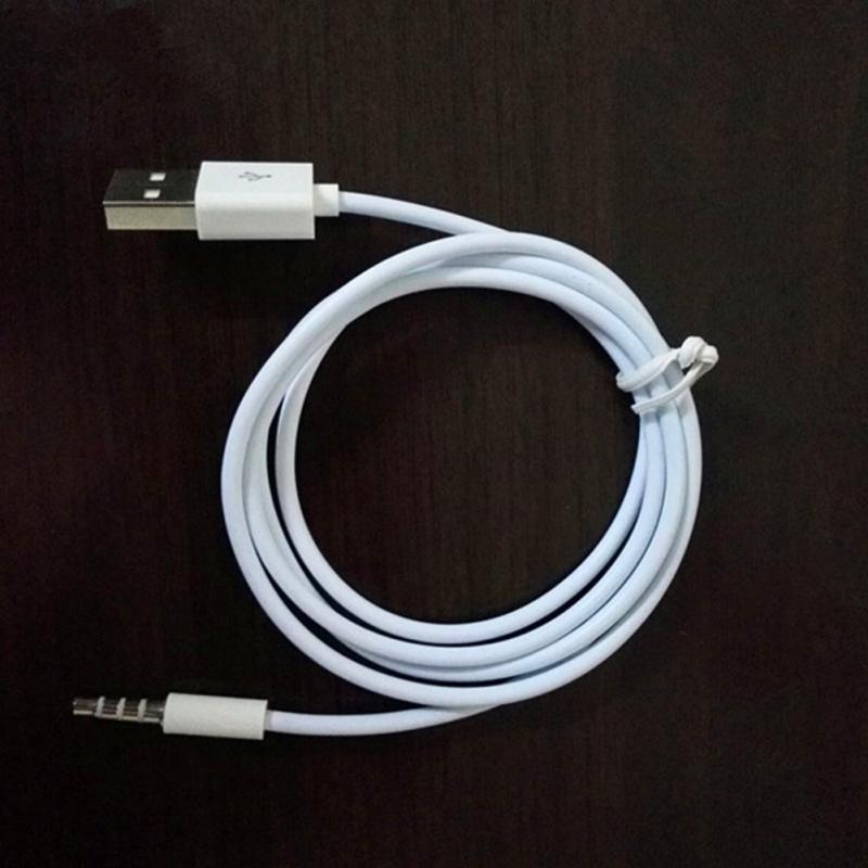 Silver Plating Car Phone Audio Cable USB To 3.5MM